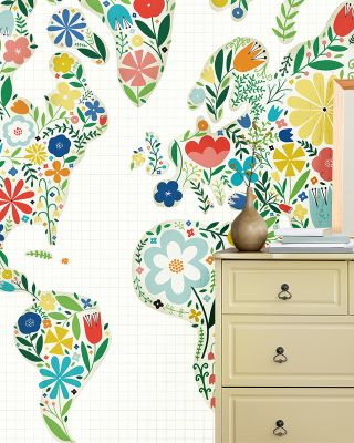 Floral World White