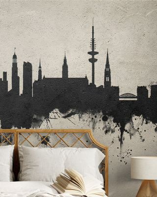Hamburg Germany Skyline Concrete