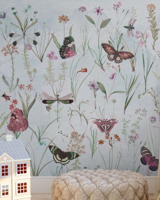 Herbals and Butterflies Blue