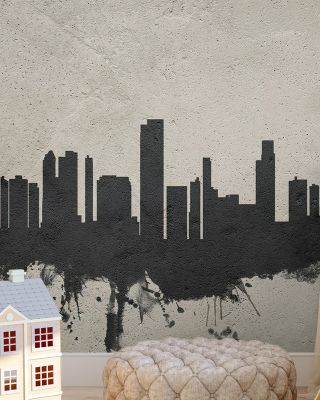Honolulu Hawaii Skyline Concrete