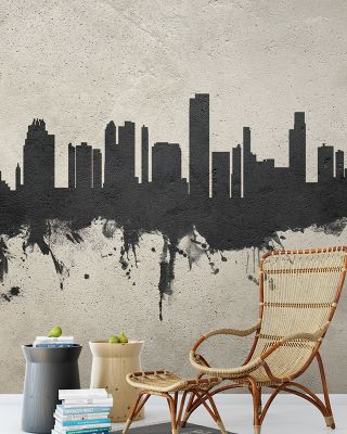 Honolulu Hawaii Skyline Concrete