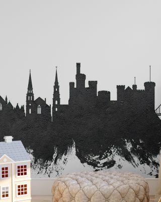 Inverness Scotland Skyline Black & White