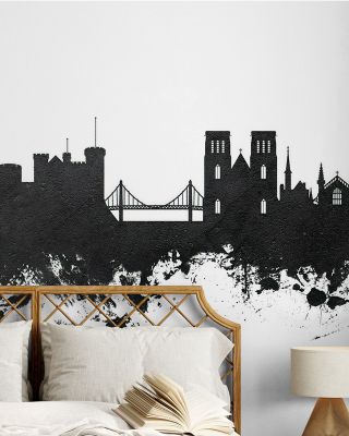 Inverness Scotland Skyline Black & White