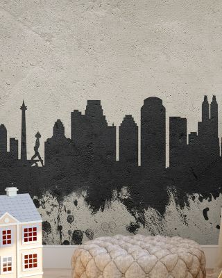 Jakarta Skyline Indonesia Concrete