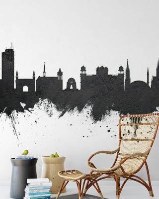 Karachi Pakistan Skyline Black & White