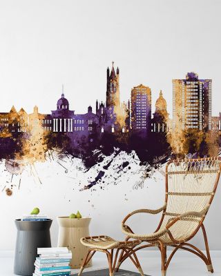 Kingston Canada Skyline Purple & Gold