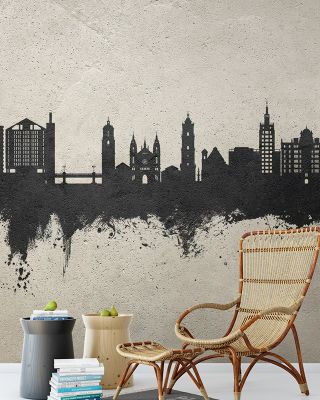 Málaga Spain Skyline Concrete