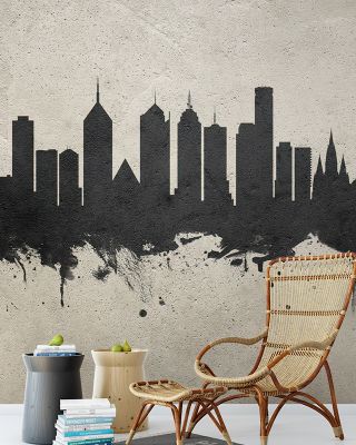 Melbourne Australia Skyline Concrete