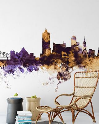 Memphis Tennessee Skyline Purple & Gold
