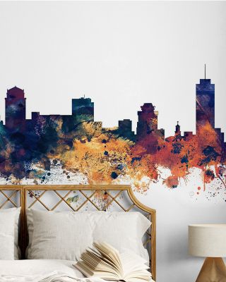 Nashville Tennessee Skyline Blue & Bronze