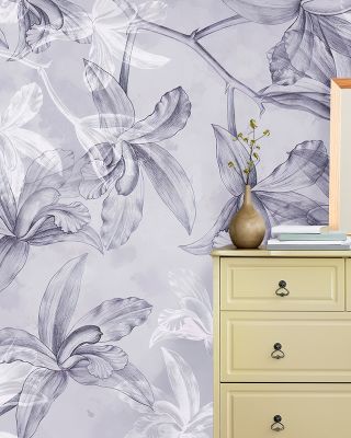 Orchids on Water Wallpaper
