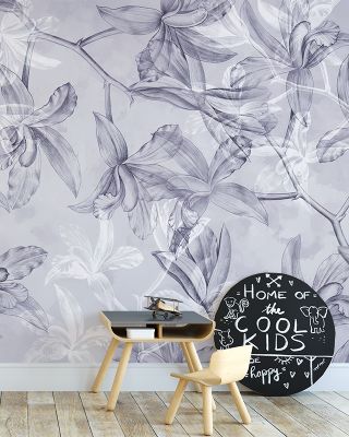 Orchids on Water Wallpaper