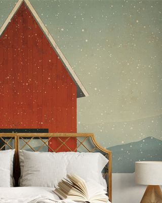 Red Barn Winter