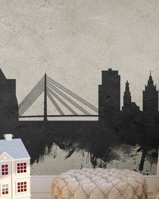Riga Latvia Skyline Concrete