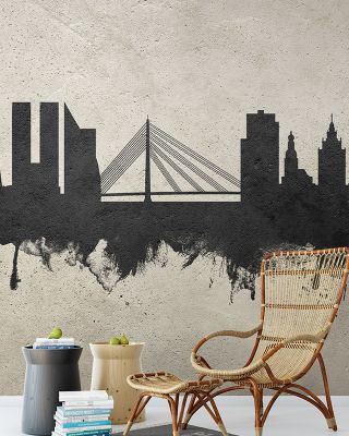 Riga Latvia Skyline Concrete