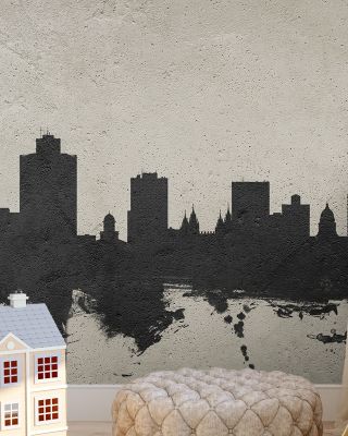 Salt Lake City Utah Skyline Concrete