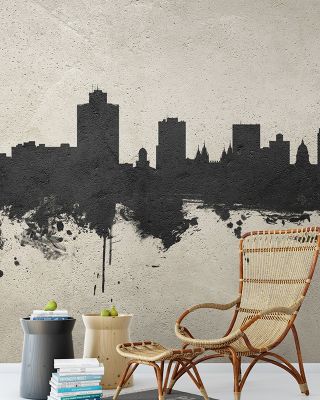 Salt Lake City Utah Skyline Concrete