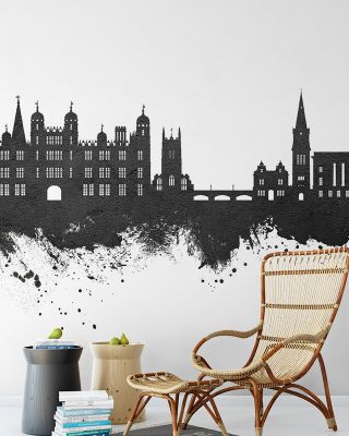 Stamford England Skyline Black & White