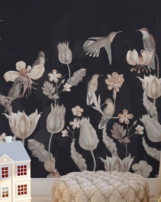 Tulips & Birds, Midnight
