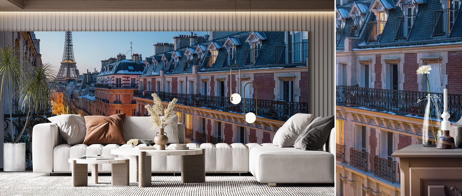 Waking Up in Paris Wallpaper reveals the essence of dawn through fluid color and graceful detail. Its composition creates a sensory calm that brings gentle sophistication to interiors centered on beauty and repose. 