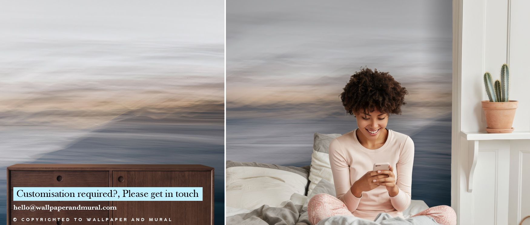 Waves Move Me Wallpaper channels coastal serenity through soft contrast and graceful continuity. Its tonal transitions mirror water’s poetic rhythm, enriching lounges or meditation spaces with motion and peaceful composure. 