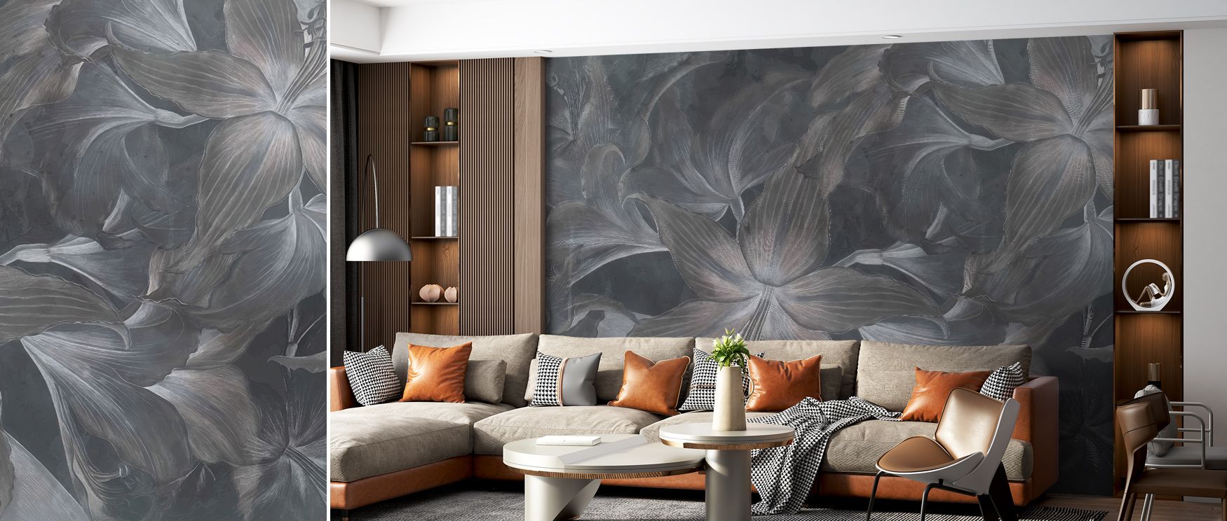 Within the Amarantus Dream Gray Wallpaper, tone becomes texture, and shadow becomes emotion. Every curve and contour is imbued with harmony, turning walls into canvases of visual tranquility. The muted palette complements daylight beautifully, enhancing c