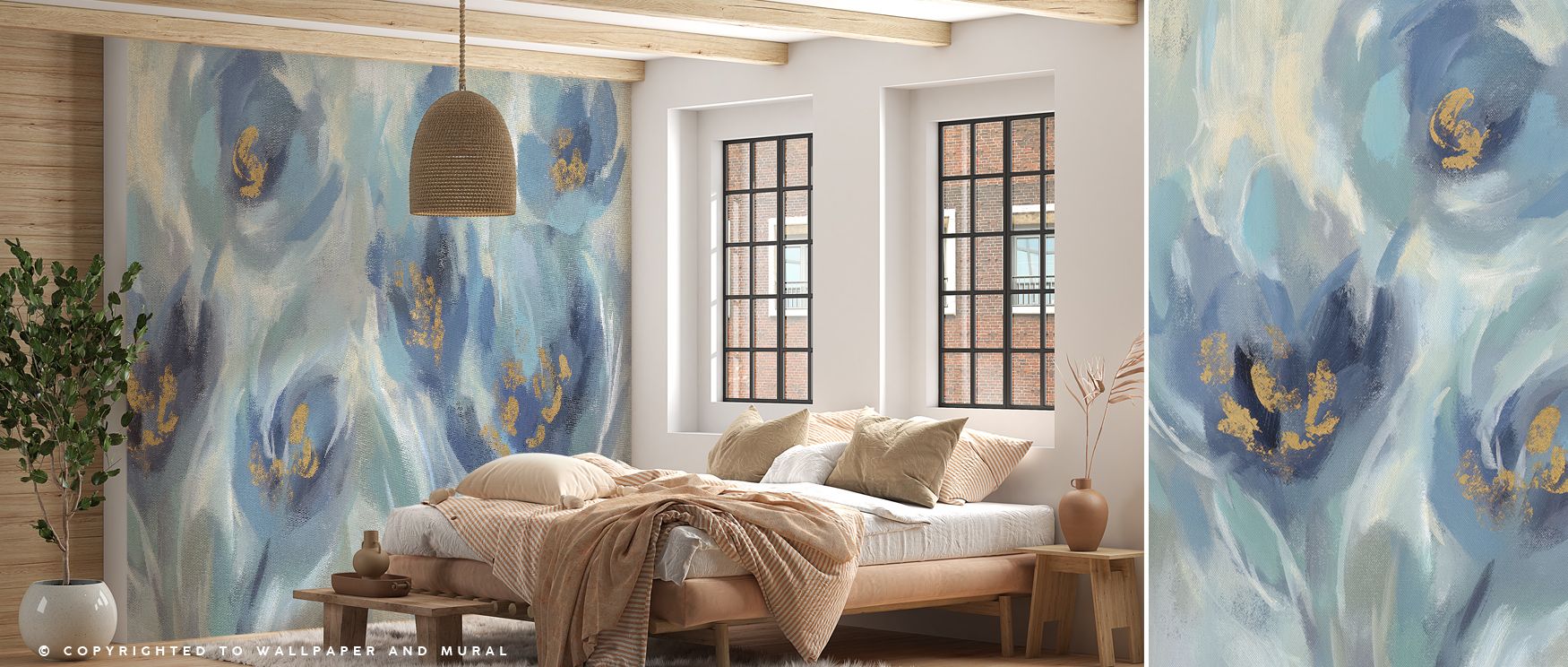 Whispers of dawn illuminate April Blooms Wallpaper, where blossoms sway through creamy backgrounds in balanced rhythm. Every petal captures grace, transforming ordinary walls into poetic scenes infused with optimism and calm emotion.