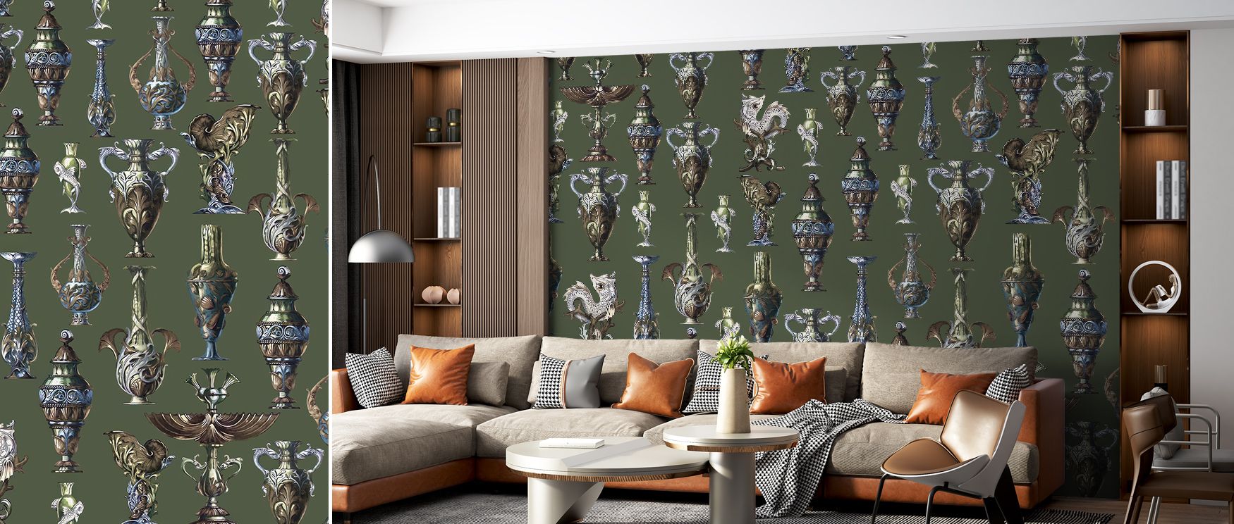 Harmonic precision glows in Art Deco Wall Green Wallpaper, where geometric structure meets chromatic depth. Each contour enhances atmosphere, filling elegant spaces with spirited design and visual clarity.