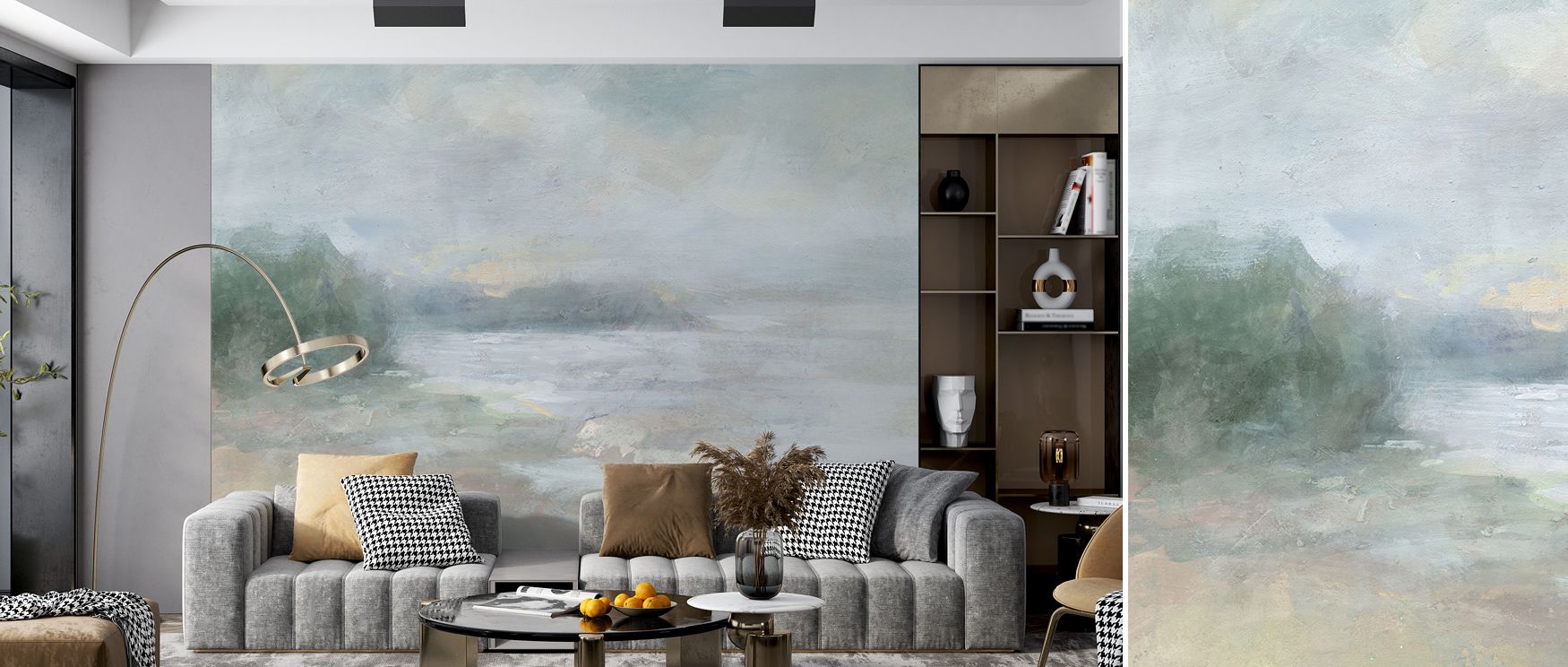 Peaceful glow defines Bay Fog Wallpaper, uniting fog and light in soft continuum. Each tone reflects natural stillness, offering soothing presence and poetic depth for interiors grounded in silence and warmth.