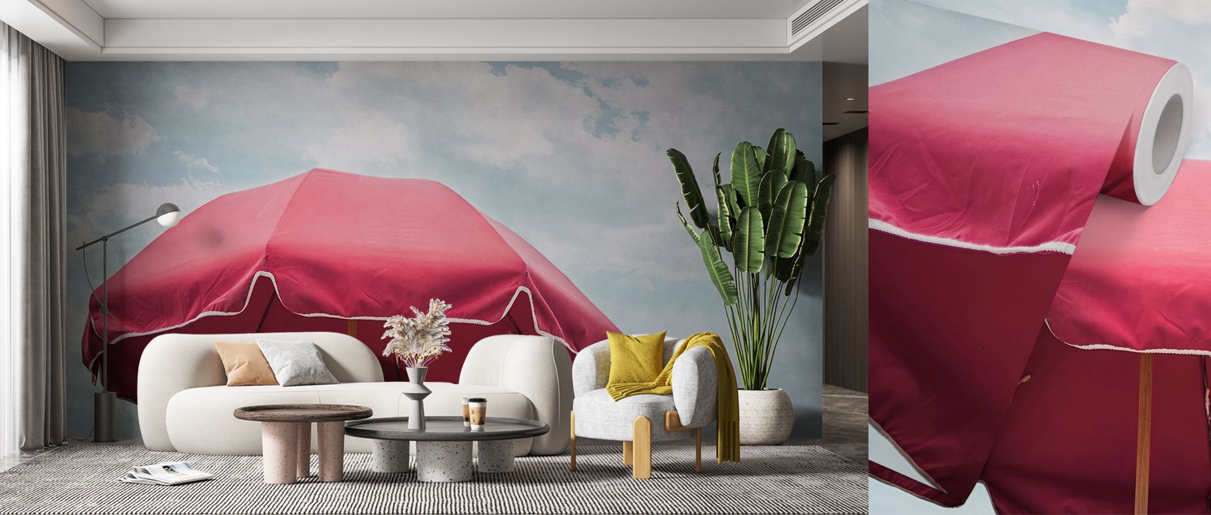 Warm serenity lingers across Beach Bliss I Wallpaper, blending cream, sand, and silvery tone. The design brings meditative rhythm and balance, perfect for spaces celebrating simplicity, natural connection, and timeless beauty of coastal living.