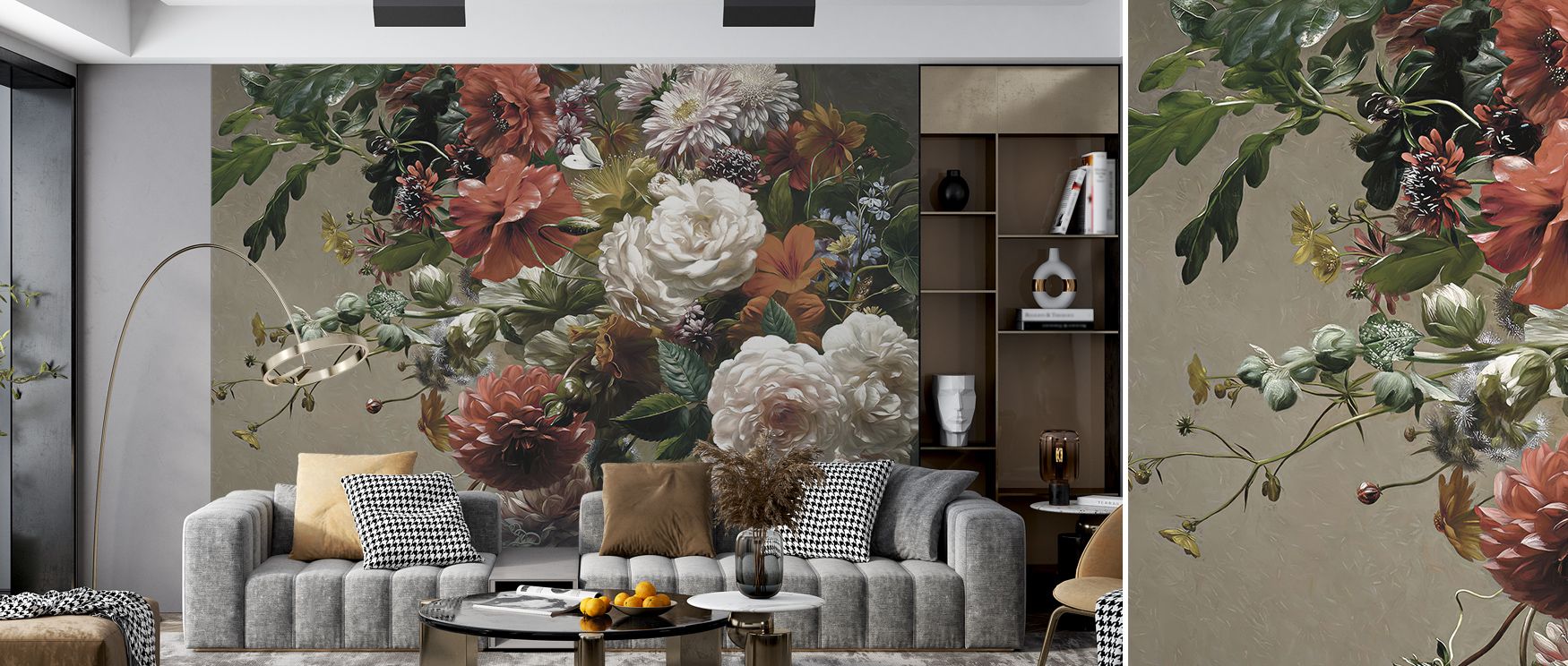 Layered natural charm fills Beauty of Flora Wallpaper, where color, texture, and detail harmonize. The design evokes timeless warmth and intimacy, transforming walls into backdrops of artistry and delicate sophistication inspired by nature’s poetry.