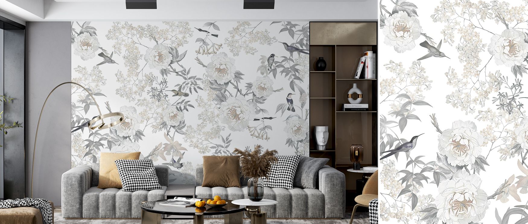 Gentle radiance dances across Birds of Edennnn Wallpaper, where lush leaves cradle bright wings. Each color stroke celebrates vitality and quiet serenity, offering visual connection and harmony within spaces of inspired tranquility.