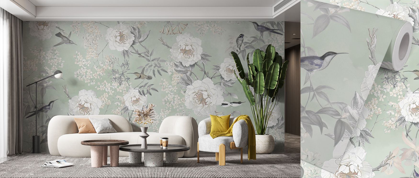 Vivid reflections sparkle in Birds of Edenssd Wallpaper, uniting rich color and subtle calm. The artwork captures movement, expression, and balance, ideal for rooms celebrating freedom and the tranquil grace of tropical life.