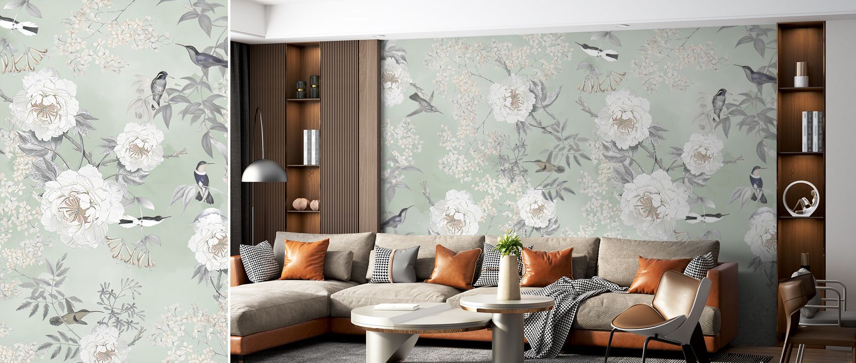 Soft brilliance dances within Birds of Edenssd Wallpaper, where natural detail and radiant tone converge. The composition evokes serenity and openness, turning walls into organic masterpieces filled with creative harmony and gentle vitality.