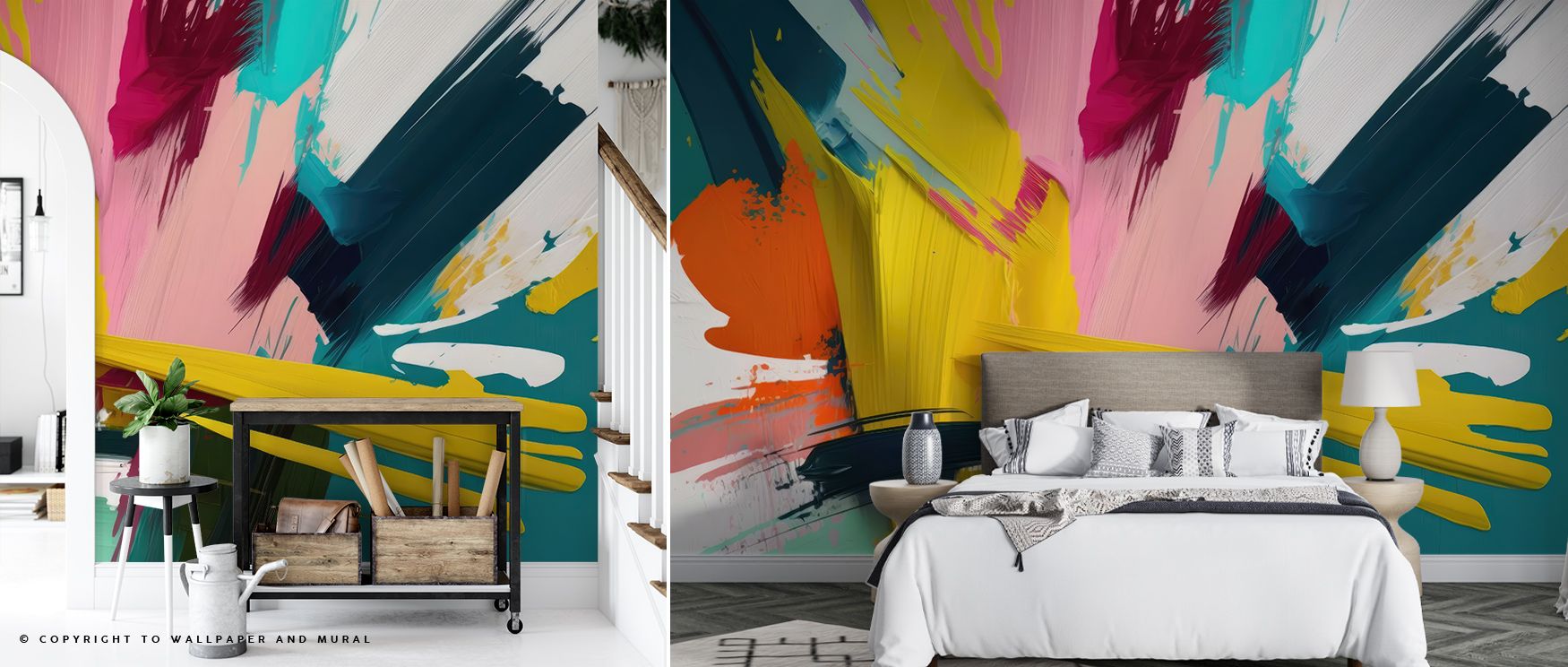 Gentle brilliance glows through Blur Away Dreamy Abstract Wallpaper, merging tone and movement. The imagery conveys harmony and depth, filling interiors with quiet strength, texture, and refined emotional expression. 