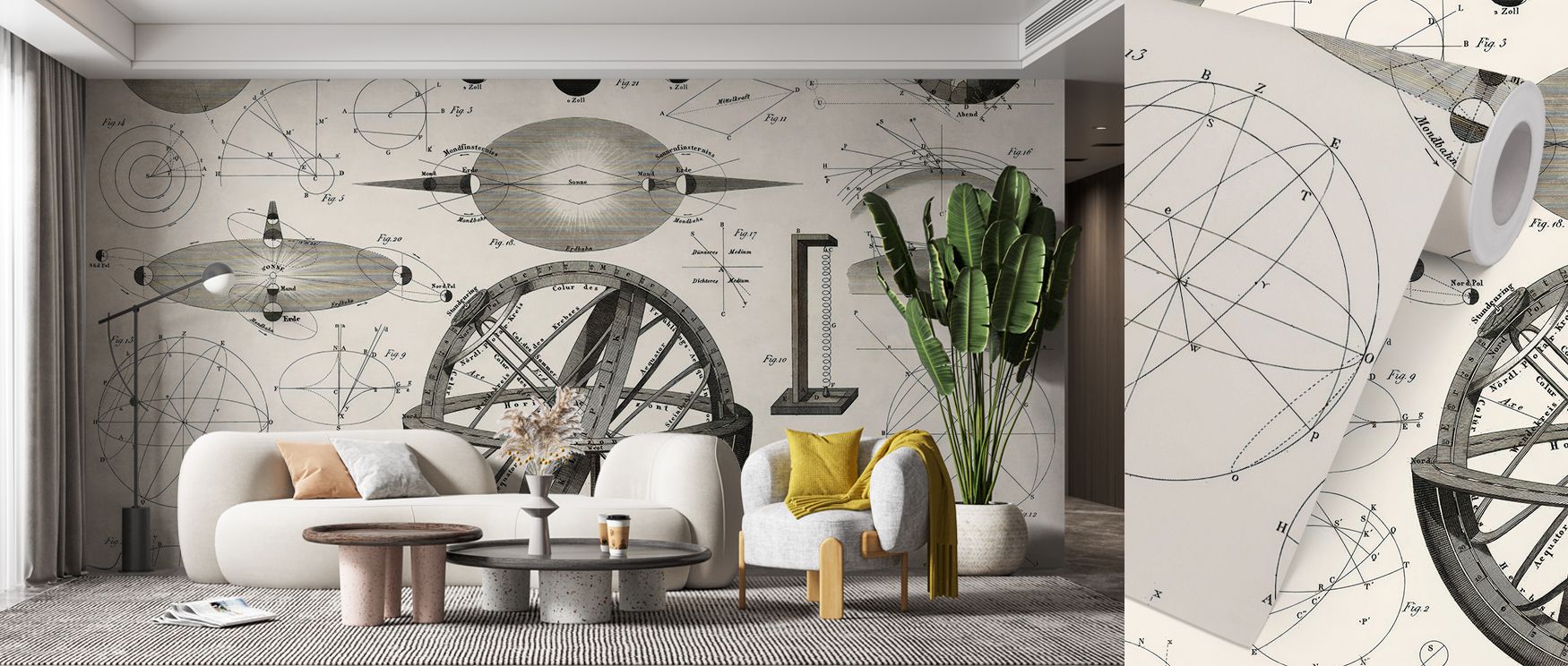 Global energy radiates through Bolder Atlas Wallpaper, where bright tones form intricate borders. The composition adds sophistication and life, perfect for creating feature walls infused with creative learning and design balance. 