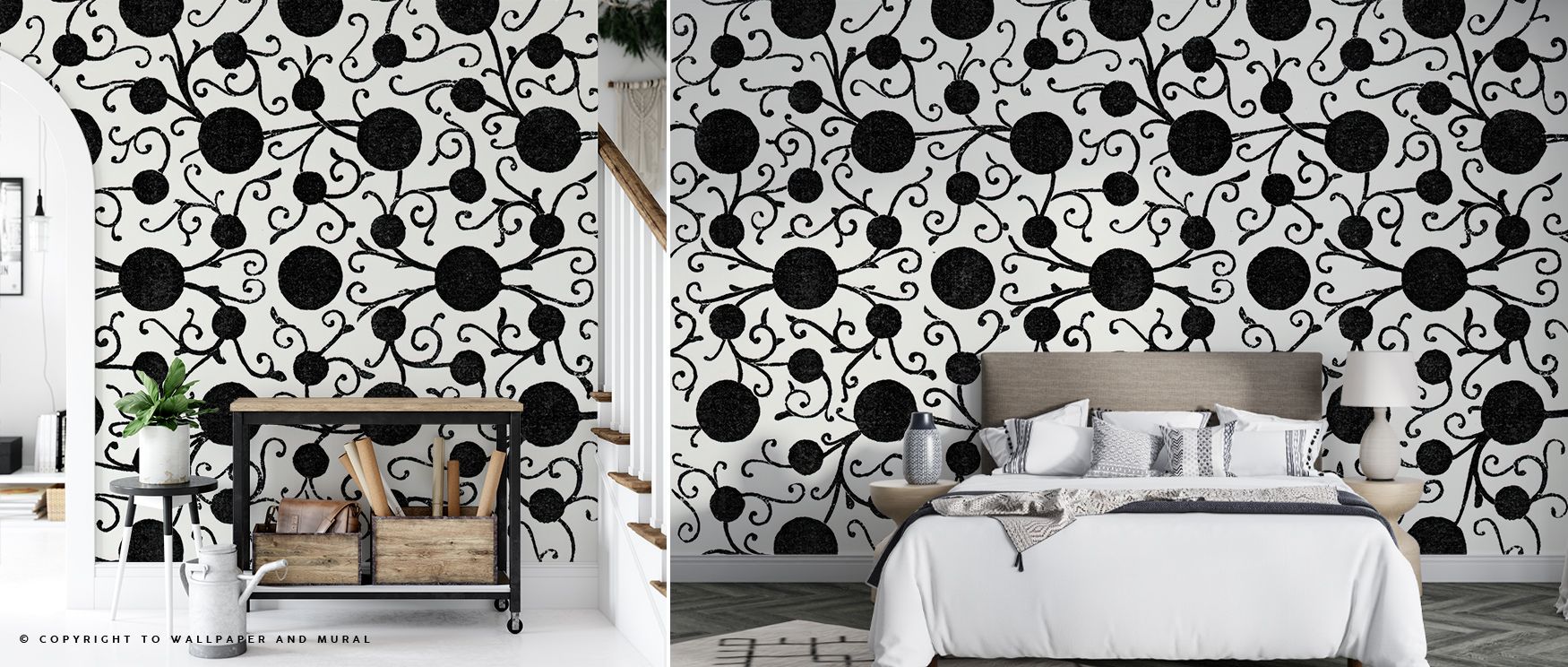 Each leaf tells a story within the Botanical Black Wallpaper, where intricate sketches bloom across dark fields of contrast. The artistry captures nature’s timeless rhythm, merging contemporary elegance with vintage charm. Ideal for dining areas or lounge