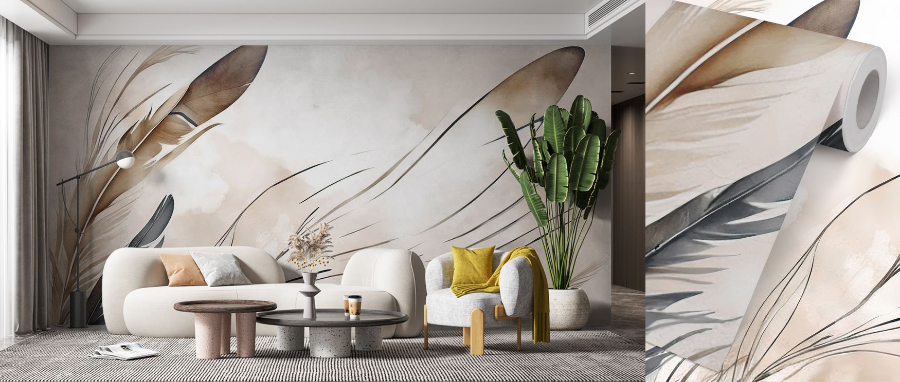 A sense of timeless warmth emanates from the Breath Brown Wallpaper, where muted chocolate tones blend with bronze undertones. The surface reveals an artful interplay between light and shade, like soil kissed by evening sun. Each gentle transition creates