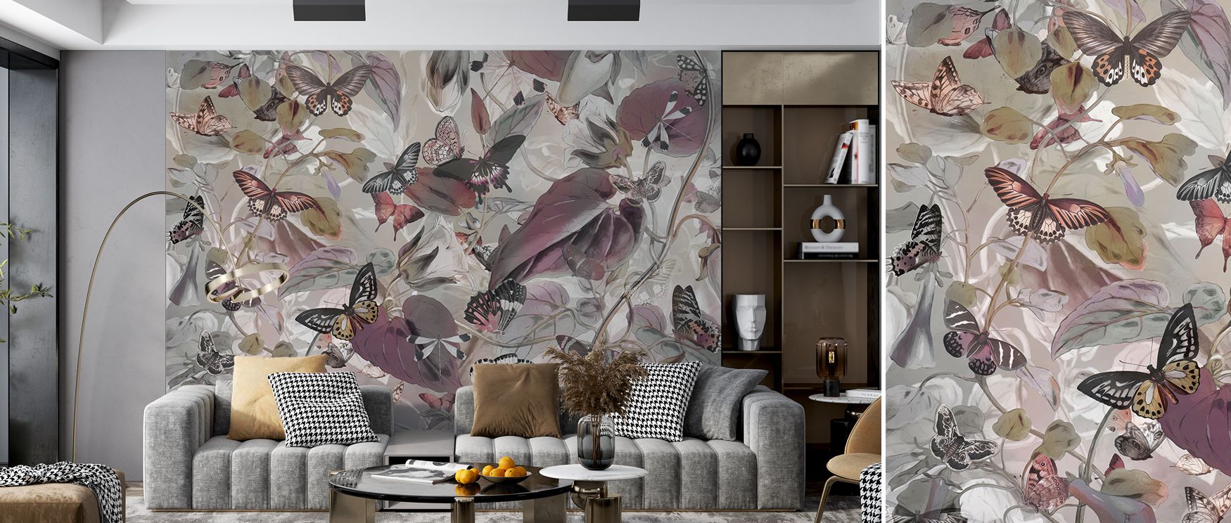 Refined texture enriches the Butterfly Paradise Gray Wallpaper, balancing shadow and tone into soothing unity. Each flutter feels like whispered movement, connecting the viewer to nature’s rhythm. Its quiet presence lends beauty and clarity to every wall.