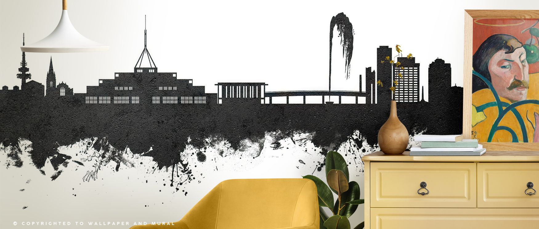 Architectural depth flows through the Canberra Skyline Black & White Wallpaper, blending structure and emotion through monochrome precision. Each tone shifts subtly across geometric lines, portraying Canberra’s spirit in timeless design. The piece radiate