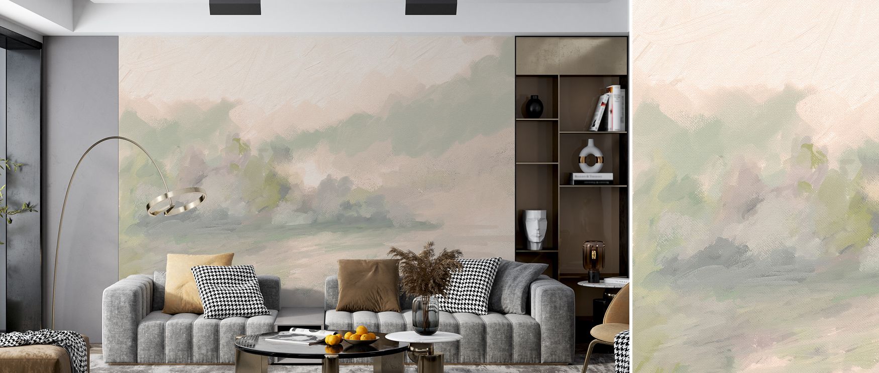 Lush texture and soft movement breathe through the Canvas Riverbank Wallpaper, turning spaces into living reflections of the outdoors. Each brushstroke speaks in calm rhythm, enhancing interiors with poetic stillness and fresh vitality. 