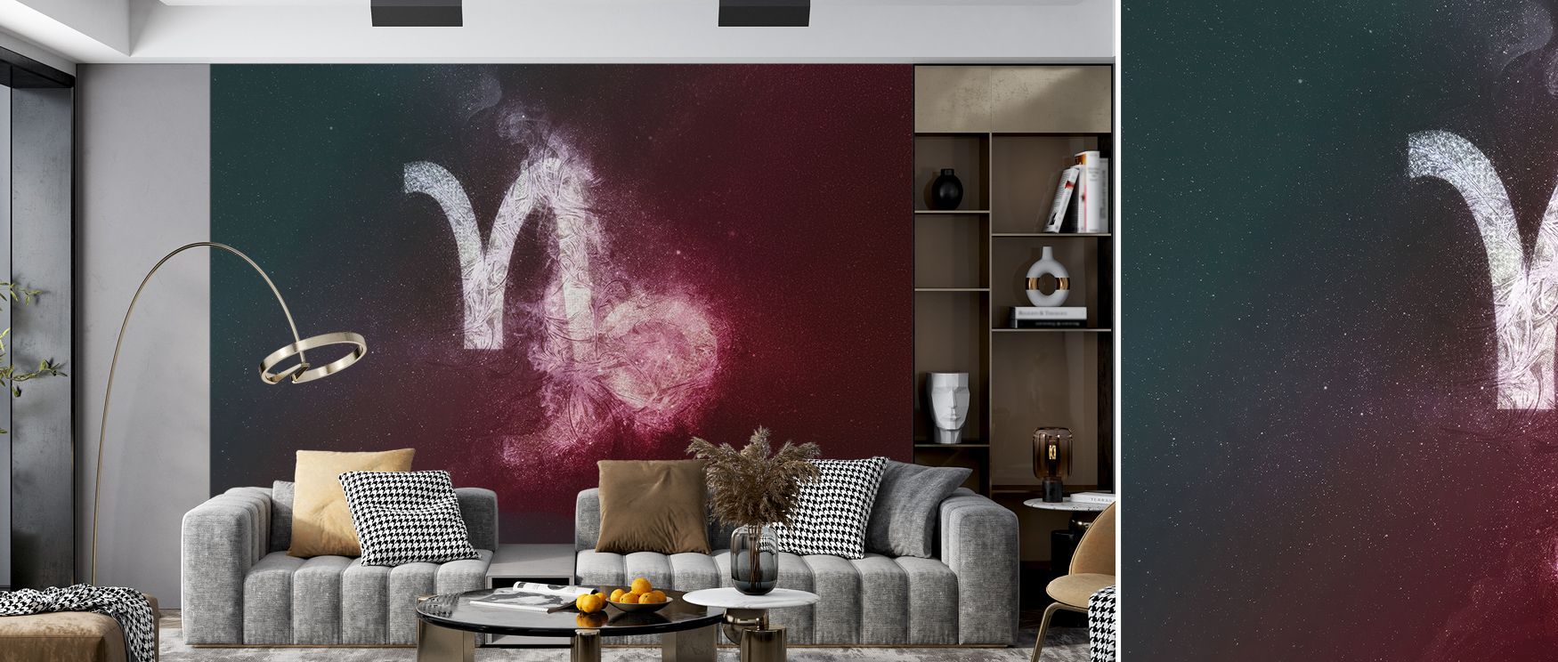 Cosmic elegance resonates in the Capricorn Zodiac of Stars Wallpaper, where golden lines trace enduring paths of light. Each detail enriches interiors with mystic sophistication, turning walls into timeless visions of wonder. 