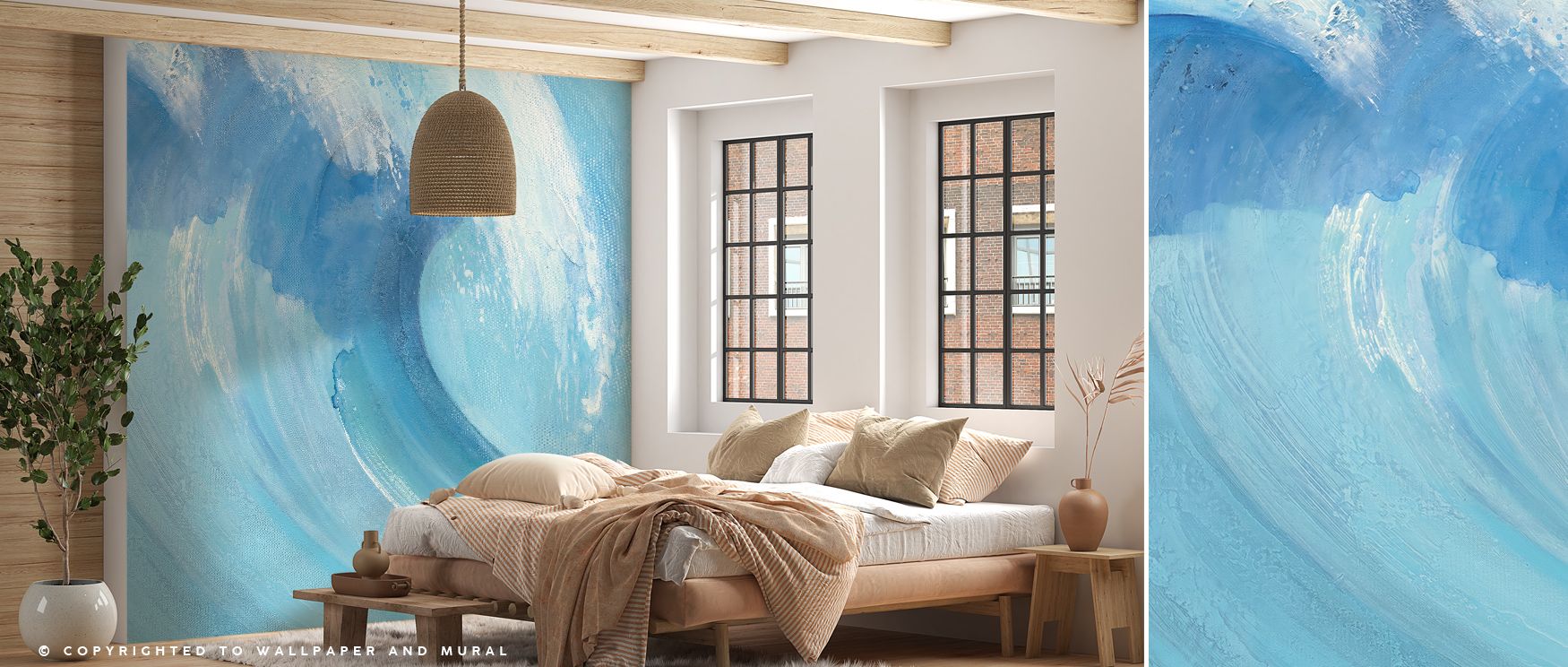 Gentle brilliance defines the Catch a Wave Wallpaper, where ocean tones ripple in harmony. The balance between blue depths and sky reflections evokes equilibrium and strength. Its texture captures quiet vitality, transforming walls into timeless expressio