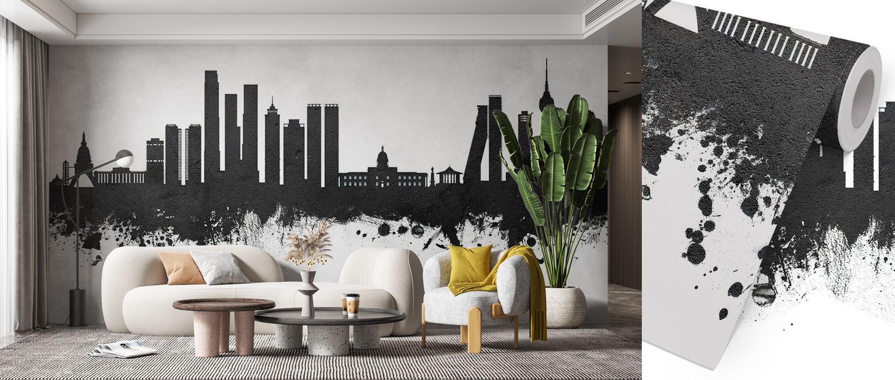 Minimalist rhythm shapes Colombo Sri Lanka Skyline Black & White Wallpaper, merging structure and tone. The refined palette crafts spatial calm, expressing Colombo’s modern character through pure, confident design. 