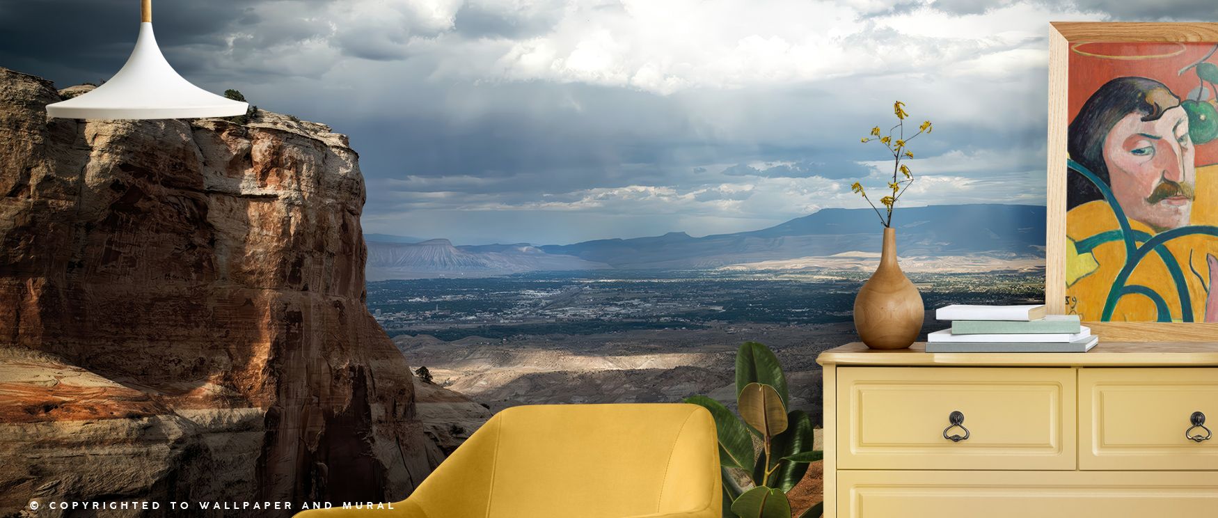 Mountain reflections shimmer through Colorado Scene Wallpaper, blending serenity and elevation. The delicate play of shadow and sun creates balance and artistry, inviting connection to the natural world through design. 