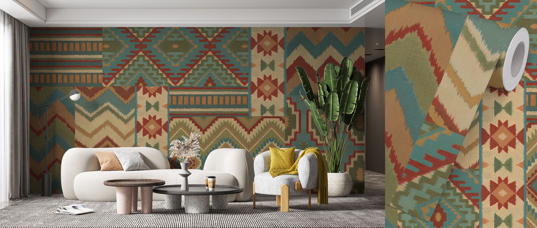 Subtle distance unfolds within Country Mood I Wallpaper, each stroke revealing gentle contours of land and air. The design evokes openness and light, enhancing interiors with reflective atmosphere, warmth, and meditative charm. 