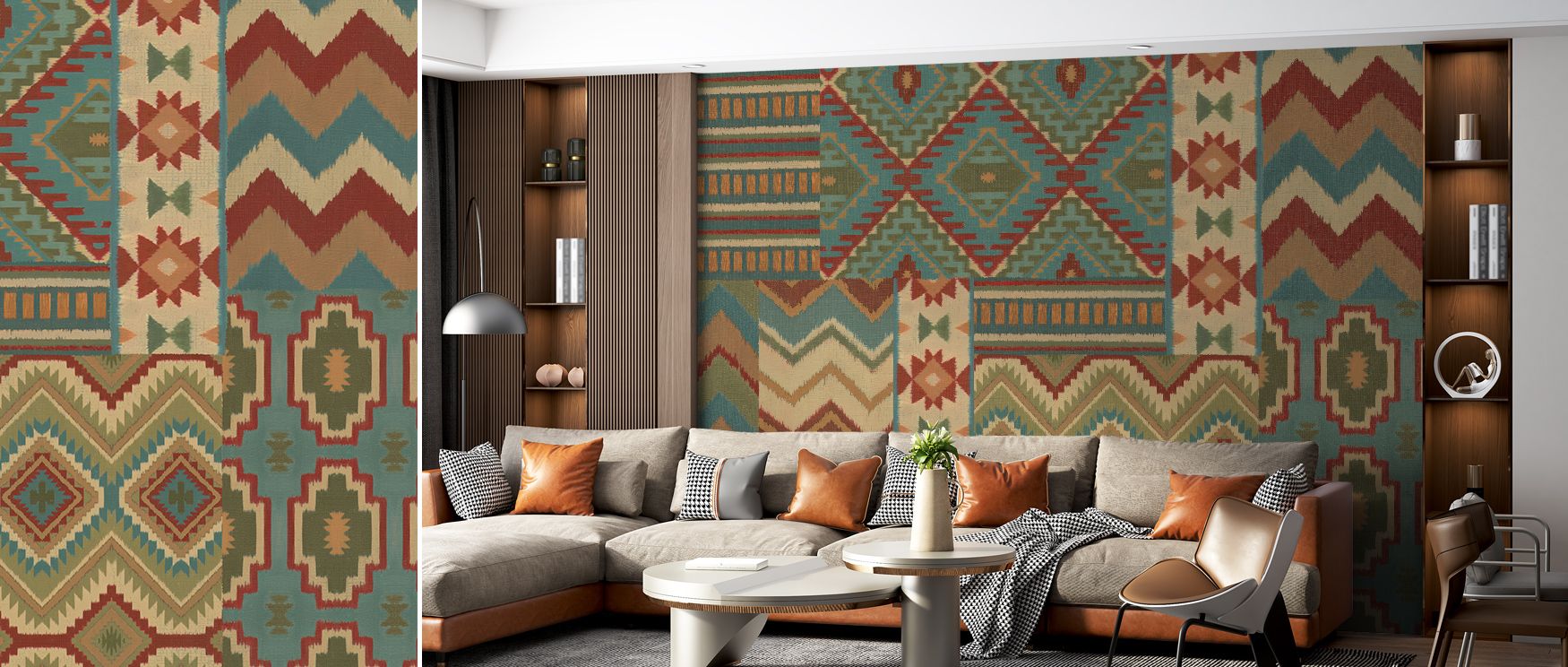 Soft artistic movement defines Country Mood I Wallpaper, uniting layered fields and serene sky. The tranquil transitions of hue enrich interiors with balance, creating visual stillness that conveys emotional calm and natural rhythm. 