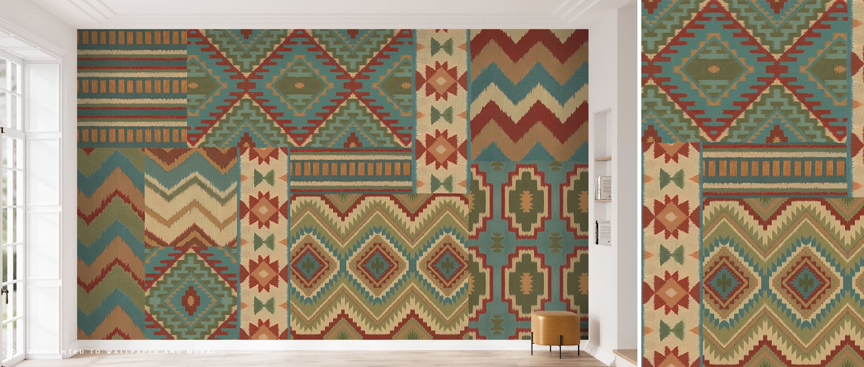 Quiet sophistication emanates from Country Mood I Wallpaper, blending rural tone and modern design. The painterly landscape feels timeless, adding depth and grounding presence to interiors centered on relaxation and beauty. 