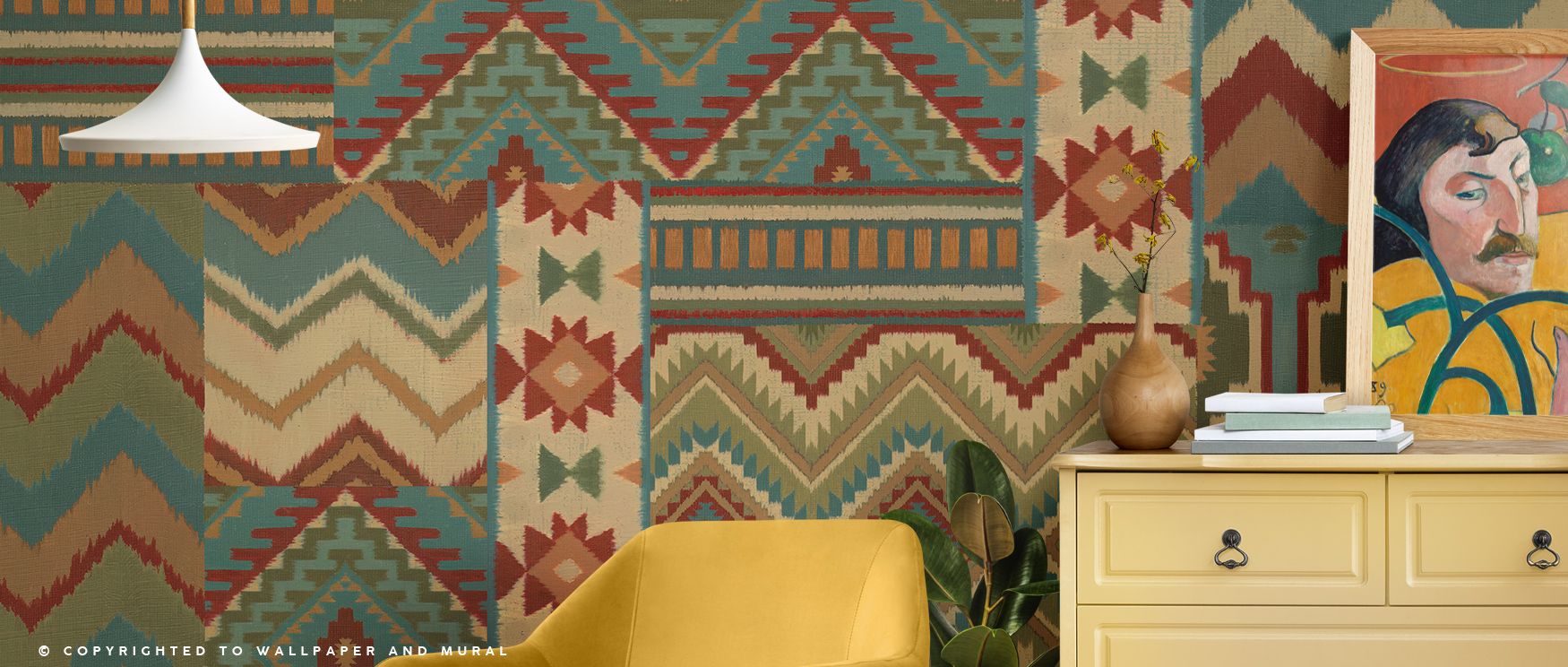 Delicate contrast glows within Country Mood I Wallpaper, where soft green meets ivory air. The design’s smooth flow offers harmony and peace, turning spaces into reflections of countryside tranquility. 