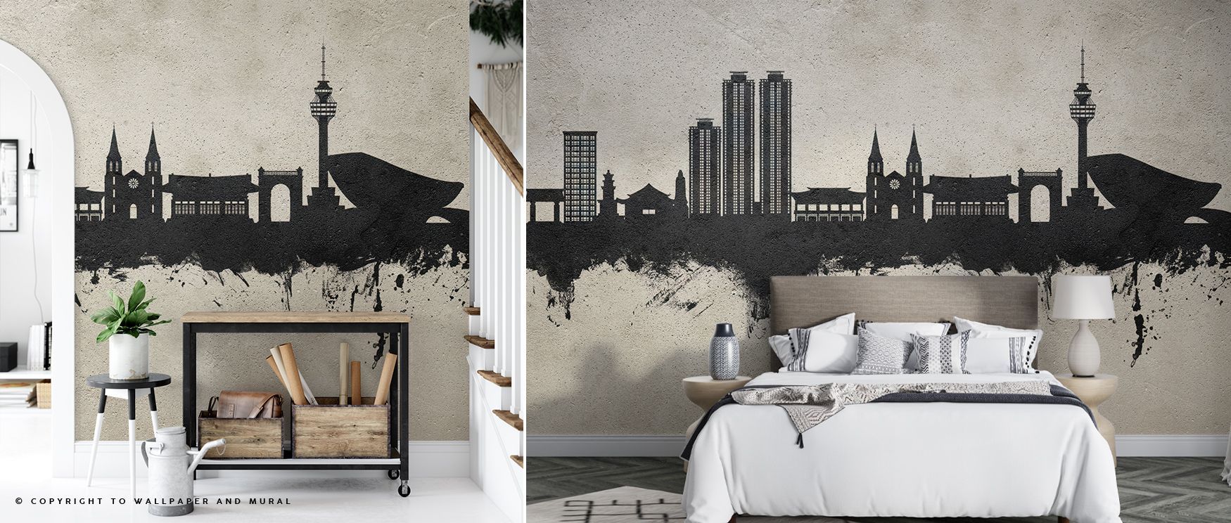 Soft layers of silver hue define Daegu South Korea Skyline Concrete Wallpaper, merging depth and rhythm through concrete tones. Every line expresses precision and artistry, enriching walls with the subtle confidence of metropolitan elegance. 